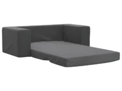 Canapé-lit Pour Enfants à 2 Places Anthracite Peluche Douce -Accueil-Canapé canape 21993983