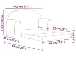 Canapé-lit Pour Enfants à 2 Places Gris Clair Avec étoiles -Accueil-Canapé canape 21994163