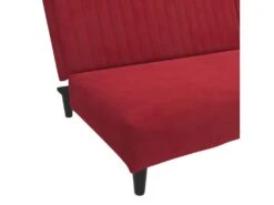 Canapé-lit à 2 Places Rouge Bordeaux Velours -Accueil-Canapé canape 21994401