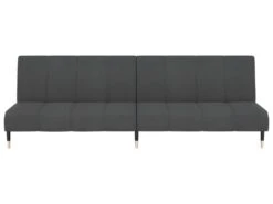 Canapé-lit à 2 Places Gris Foncé Velours -Accueil-Canapé canape 21995929