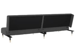 Canapé-lit à 2 Places Gris Foncé Velours -Accueil-Canapé canape 21995937