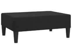 Canapé-lit 2 Places 2 Oreillers Et Repose-pied Noir Velours -Accueil-Canapé canape 21996167