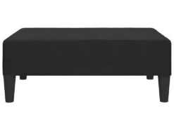 Canapé-lit 2 Places 2 Oreillers Et Repose-pied Noir Velours -Accueil-Canapé canape 21996169