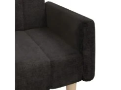 Canapé-lit à 2 Places Marron Foncé Tissu -Accueil-Canapé canape 21996439