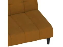 Canapé-lit à 2 Places Marron Velours -Accueil-Canapé canape 21997259