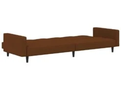 Canapé-lit à 2 Places Marron Microfibre -Accueil-Canapé canape 21997393