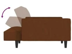 Canapé-lit à 2 Places Marron Microfibre -Accueil-Canapé canape 21997395