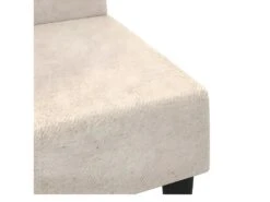 Canapé-lit à 2 Places Crème Tissu Microfibre -Accueil-Canapé canape 21998869