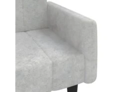 Canapé-lit à 2 Places Gris Clair Tissu Microfibre -Accueil-Canapé canape 21998909