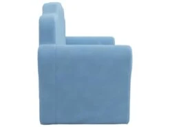 Canapé-lit Pour Enfants à 2 Places Bleu Peluche Douce -Accueil-Canapé canape 21998959