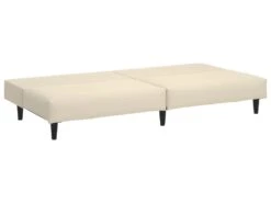 Canapé-lit à 2 Places Crème Velours -Accueil-Canapé canape 21999311