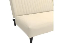 Canapé-lit à 2 Places Crème Velours -Accueil-Canapé canape 21999319