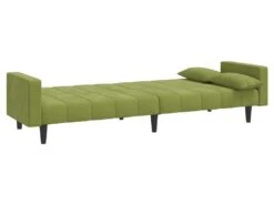 Canapé-lit à 2 Places Avec Deux Oreillers Vert Clair Velours 17 Canapé-lit à 2 Places Avec Deux Oreillers Vert Clair Velours -Accueil-Canapé canape 21999629