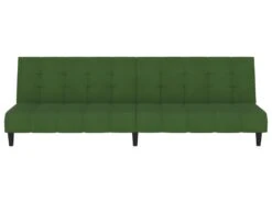 Canapé-lit à 2 Places Vert Foncé Velours -Accueil-Canapé canape 22000163