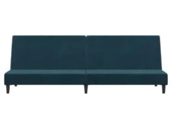 Canapé-lit à 2 Places Bleu Velours -Accueil-Canapé canape 22001203