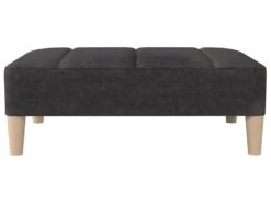 Canapé-lit à 2 Places Avec Tabouret Gris Foncé Tissu -Accueil-Canapé canape 22002663