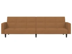 Canapé-lit à 2 Places Taupe Microfibre -Accueil-Canapé canape 22002671