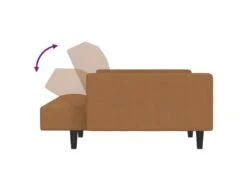 Canapé-lit à 2 Places Taupe Microfibre -Accueil-Canapé canape 22002679