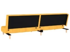 Canapé-lit à 2 Places Jaune Tissu -Accueil-Canapé canape 22002911