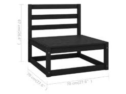 Canapé 3 Places Avec Coussins Bois De Pin Massif -Accueil-Canapé canape 22003297