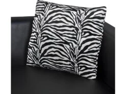 Canapé à 3 Places Similicuir Noir -Accueil-Canapé canape 22004519