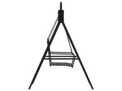 Balancelle 124 Cm Noir Acier -Accueil-Canapé canape 22004693