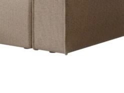 Canapé D'angle Droit Convertible En Tissu Texturé Beige AMELIA -Accueil-Canapé canape 22027285