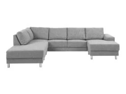 Calverton Canapé D'angle Avec Chaise Longue Vers La Droite En Gris Clair. -Accueil-Canapé canape 22043037