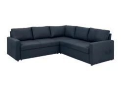 Sacramento Canapé D'angle, Espace De Rangement Dissimulé Et Lit Gigogne, Bleu Foncé.