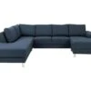 Calverton Canapé D'angle, Chaise Longue Côté Droit, Réversible, Bleu Foncé. -Accueil-Canapé canape 22043229