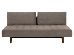 Blain Canapé-lit Avec 2 Oreillers Beige, Fumé. -Accueil-Canapé canape 22043323