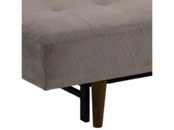 Blain Canapé-lit Avec 2 Oreillers Beige, Fumé. -Accueil-Canapé canape 22043331