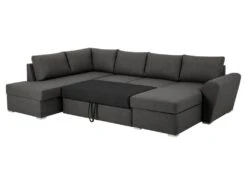 Stefan Canapé-lit Avec Chaise Longue Côté Droit, Gris. -Accueil-Canapé canape 22043349