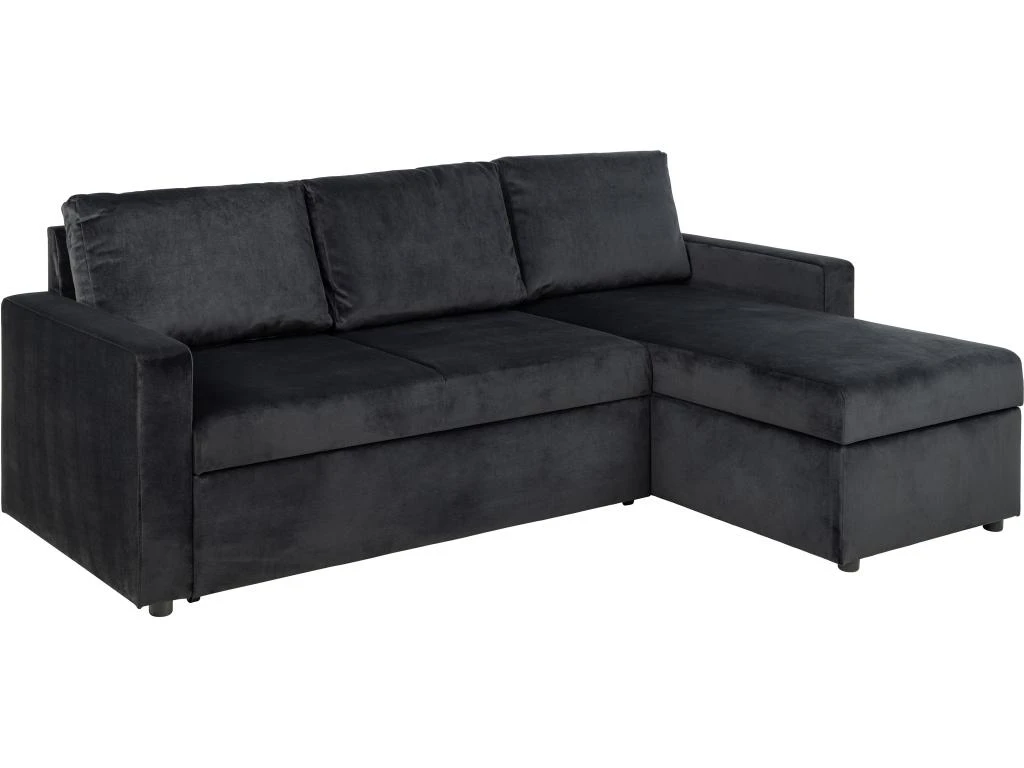 Sacramento Canapé-lit, Chaise Longue Réversible, Espace De Rangement Dissimulé Et Lit Escamotable, Gris Anthracite. 4 Sacramento Canapé-lit, Chaise Longue Réversible, Espace De Rangement Dissimulé Et Lit Escamotable, Gris Anthracite. – Image 2