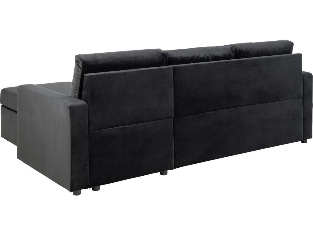 Sacramento Canapé-lit, Chaise Longue Réversible, Espace De Rangement Dissimulé Et Lit Escamotable, Gris Anthracite. 6 Sacramento Canapé-lit, Chaise Longue Réversible, Espace De Rangement Dissimulé Et Lit Escamotable, Gris Anthracite. – Image 4