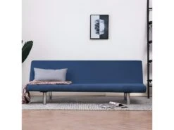 Canapé-lit Bleu Polyester