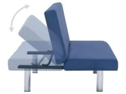 Canapé-lit Bleu Polyester -Accueil-Canapé canape 22059705