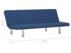 Canapé-lit Bleu Polyester -Accueil-Canapé canape 22059715