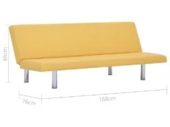 Canapé-lit Jaune Polyester -Accueil-Canapé canape 22059735