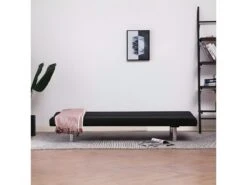 Canapé-lit Noir Polyester -Accueil-Canapé canape 22059907