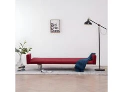 Canapé-lit Avec Accoudoir Rouge Bordeaux Polyester -Accueil-Canapé canape 22059987