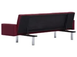 Canapé-lit Avec Accoudoir Rouge Bordeaux Polyester -Accueil-Canapé canape 22059991