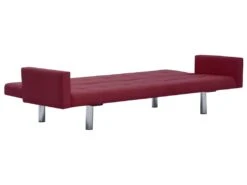 Canapé-lit Avec Accoudoir Rouge Bordeaux Polyester -Accueil-Canapé canape 22059995