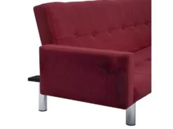 Canapé-lit Avec Accoudoir Rouge Bordeaux Polyester -Accueil-Canapé canape 22059997