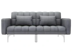 Canapé-lit Gris Clair Tissu