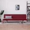 Canapé-lit Rouge Bordeaux Polyester -Accueil-Canapé canape 22060203