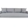 Lido Canapé 3 Pers., 2 Coussins Décoratifs Inclus, Gris Clair-gris. -Accueil-Canapé canape 22086655