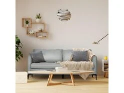 Canapé 3 Places Design TORREMOLINOS Gris -Accueil-Canapé canape 22099343