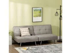 Canapé Contemporain Convertible OVIEDO Gris -Accueil-Canapé canape 22099349