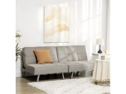 Canapé Contemporain Convertible OVIEDO Gris -Accueil-Canapé canape 22099355